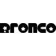 Bronco Flower Lettering Decal / Sticker 12