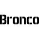 Bronco Stencil Style Lettering Decal / Sticker 02