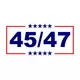 TRUMP 45/47 Flag Decal / Sticker 17