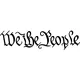 We The People Decal / Sticker 01