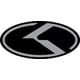 Black and Silver Kia Oval Decal / Sticker 29