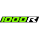 Lime Green, Black and White 1000R Decal / Sticker 03