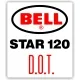 Bell Helmets Star 120 D.O.T. Decal / Sticker 07