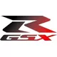 Suzuki GSXR Black to Red fade Decal / Sticker