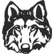 Wolf Decal / Sticker 01