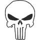 1c Punisher Decal / Sticker 06