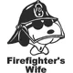 Snoopy Firefighter's Wife Decal / Sticker