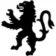 Rampant Lion Decal / Sticker 01