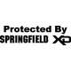 Protected By Springfield XD Decal / Sticker 08