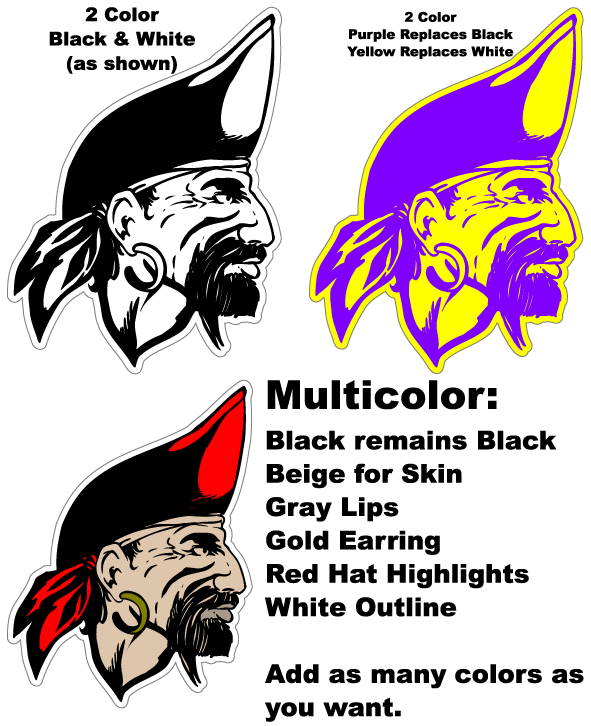 Mascot Color Options Mascot Color Options